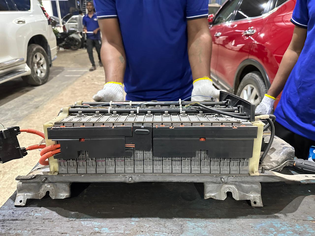 Hybrid battery pack ready for fitting at Speed Auto Care